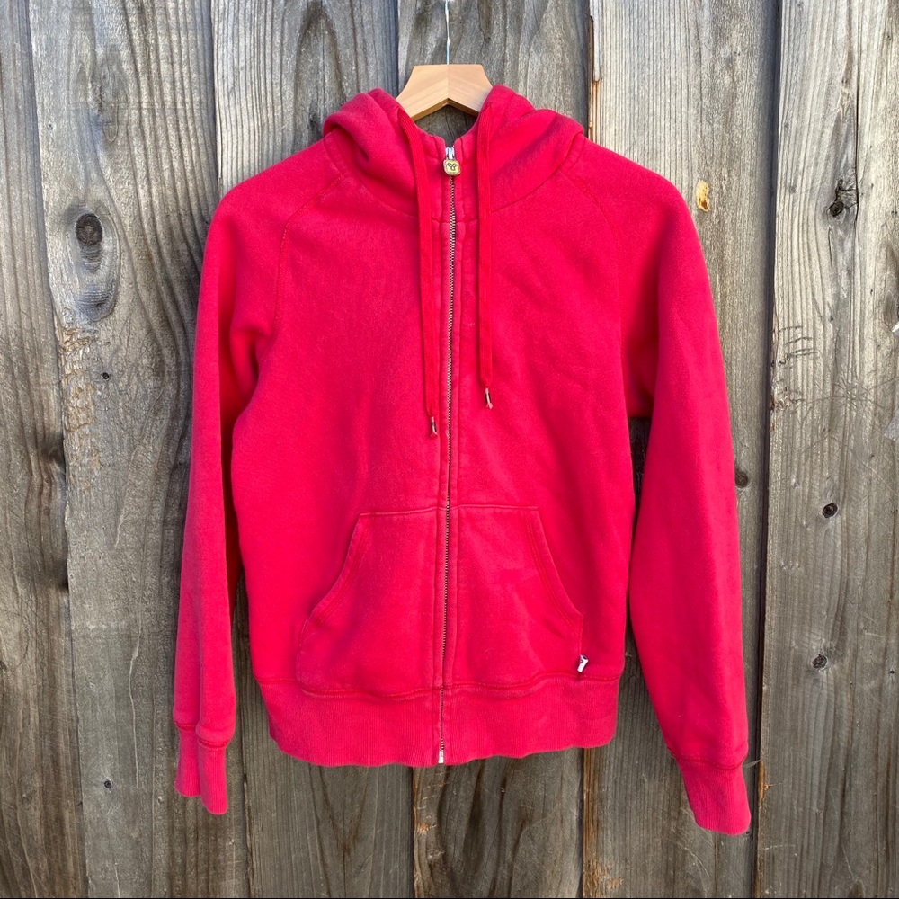 All red zip up